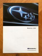 Subaru modellen 2003 folder, Verzenden, Nieuw, Overige merken, Subaru