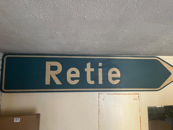 Verkeersbord Afrit RETIE (Belgie), Verzamelen, Automerken, Motoren en Formule 1, Gebruikt, Auto's, Ophalen