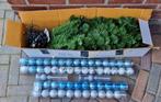 Kerstboom klein met verlichting, ballen en piek, Diversen, Kerst, Ophalen, Gebruikt