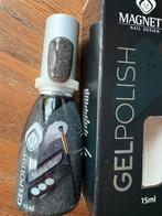 Magnetic Gelpolish Smokey eye Glitters TPO vrij, Ophalen of Verzenden, Zo goed als nieuw, Zwart, Handen en Nagels