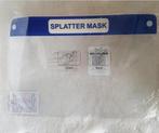 face shield splatter mask splash masker en elastiek nieuw, Diversen, Verpleegmiddelen, Nieuw, Ophalen
