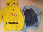 Truien o.a. pokemon, pikachu, bizon, hoodie maat 134, Ophalen of Verzenden, Gebruikt