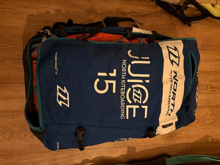 Complete Kitesurf Set north  - 15m² Kite, Watersport en Boten, Kitesurfen, Gebruikt, Kitesurf-set, 15 m², Geen board, Ophalen of Verzenden
