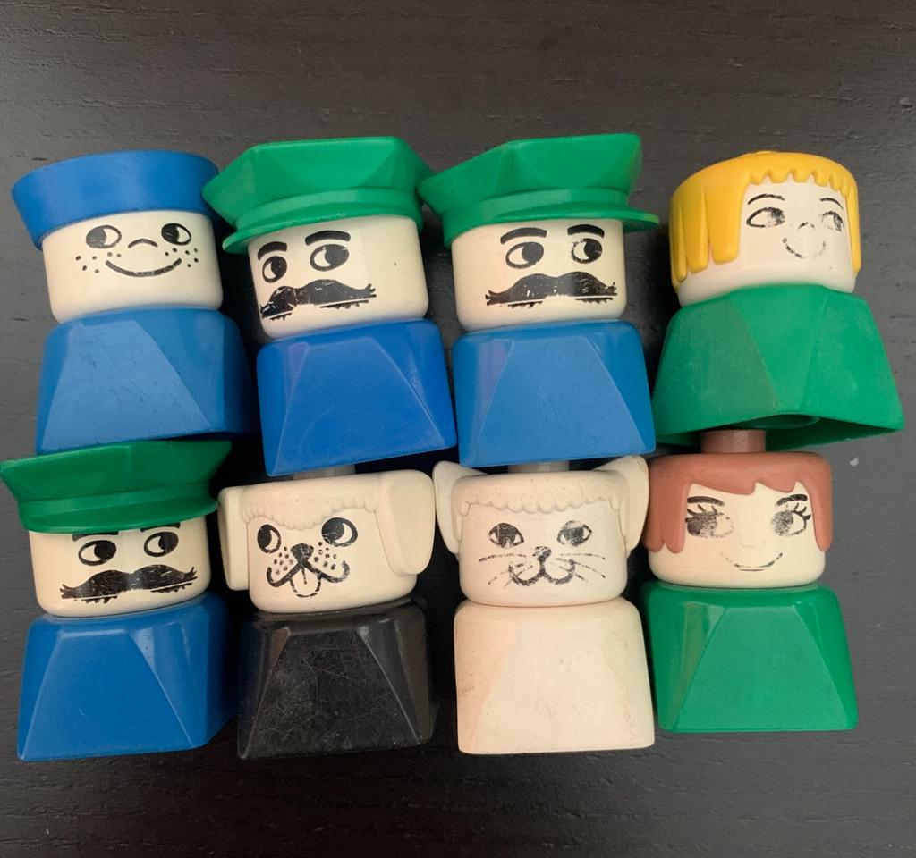 Vintage duplo poppetjes, Ophalen of Verzenden, Zo goed als nieuw