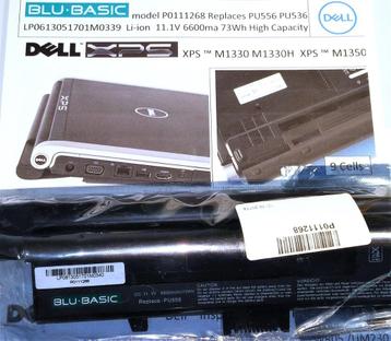 Dell PU556 PU563 Blu-Basic Li-ion 11.1V 10.8V 6600mA 73Wh beschikbaar voor biedingen