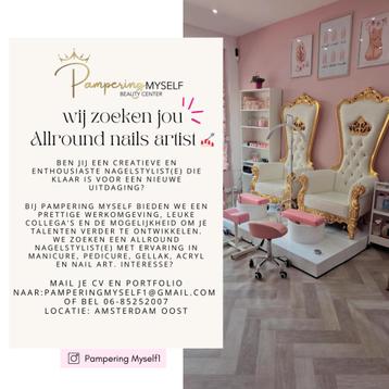 Nagelstyliste gezocht  beschikbaar voor biedingen