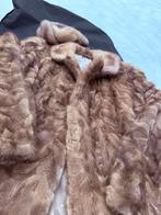 Luxe Nertsjas winter S 34/36 vintage met muts (ECHT bont), Ophalen of Verzenden, Zo goed als nieuw, Maat 36 (S), Beige