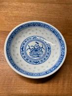 Vintage Rijstkorrel Schaaltjes met Bloem Motief, Antiek en Kunst, Ophalen of Verzenden