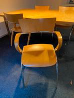 6 bureau stoelen (beukenhout), Ophalen of Verzenden