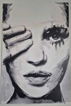 Zwart/wit foto op forex. Maat: 80x120cm, Ophalen