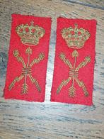 Geborduurde Marine Technische Dienst emblemen, Ophalen of Verzenden, Marine, Nederland, Embleem of Badge