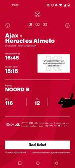 Ajax - Heracles ticket/kaart, Eén persoon, November