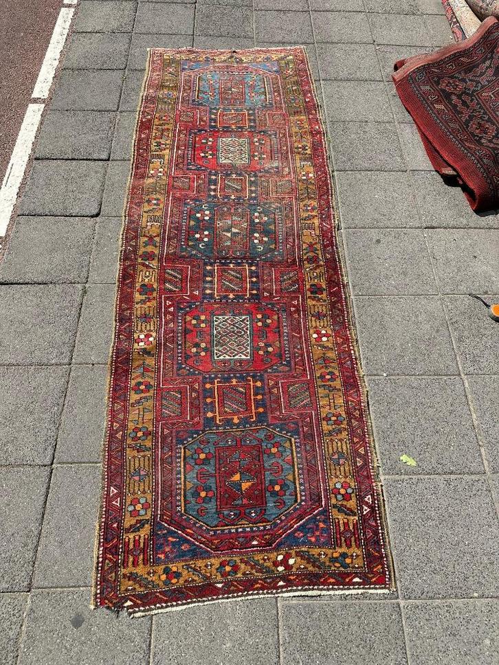 Azerbaijan Gharaja Loper 310x110 cm ( gangloper), Huis en Inrichting, Stoffering | Tapijten en Kleden, Gebruikt, 100 tot 150 cm