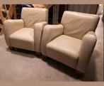 2 st. Fauteuil  Leer., Ophalen, Gebruikt, Eenpersoons, Minder dan 150 cm