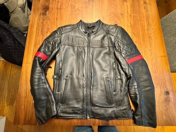 Harley-Davidson Vanocker Leren Jas maat M ZGAN, Motoren, Kleding | Motorkleding, Jas | leer, Heren, Tweedehands, Ophalen of Verzenden