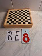 Spellenkistje hout, schaken,  dammen, mens erger je niet,, Ophalen of Verzenden, Zo goed als nieuw, Reisspel