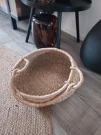 Rieten Mand met Handvatten - Zo Goed Als Nieuw, Mand, Rond, Ophalen of Verzenden, Zo goed als nieuw