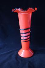Antiek Boheems Welz/Kralik Tango glas vaas c 1930, Antiek en Kunst, Antiek | Glas en Kristal, Ophalen of Verzenden