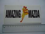 sticker oud AMAZING MAZDA auto japan oldtimer retro rx7 626, Verzenden, Zo goed als nieuw, Bedrijf of Vereniging