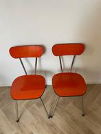 Oranje Formica Stoelen - Set van 2, Ophalen, Gebruikt, Twee, Overige kleuren