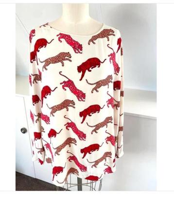LIEBLINGSSTUCK off white rode dessin blouse mt 40 CHCS beschikbaar voor biedingen