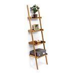 Ladder rek bamboe 4 etages, Huis en Inrichting, Woonaccessoires | Wanddecoraties, Nieuw, Ophalen