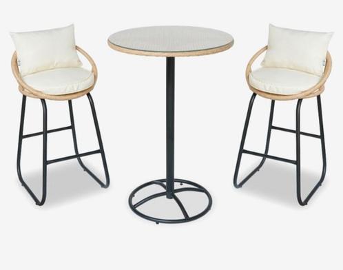 Hoge tafel van Feel Furniture
Inclusief 2 barkrukken, Huis en Inrichting, Barkrukken, Nieuw, 2 krukken, Met voetsteun, Ophalen