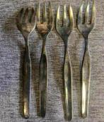 4x vintage gebaks vorkjes Silverplate, Ophalen of Verzenden