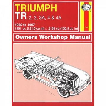 Werkplaats handboek HAYNES Triumph TR2-TR3-TR4 1952-1967