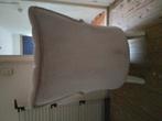 Licht roze oor fauteuil., Huis en Inrichting, Fauteuils, Ophalen, Minder dan 75 cm, 75 tot 100 cm, Stof