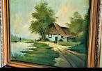 65x55cm antiek schilderij lag nogopde zolder erfstuk ZAANDAM, Antiek en Kunst, Kunst | Schilderijen | Klassiek, Ophalen