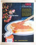 14 vintage advertenties reclames Unox leverpastei 60-63 pate, Verzamelen, Merken en Reclamevoorwerpen, Ophalen of Verzenden, Gebruikt