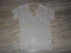 Gaudi Beige Gehaakt Shirt Met Glitter Maat L, Beige, Maat 42/44 (L), Nieuw, Ophalen of Verzenden