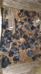 Glazen zwerfkeien, Tuin en Terras, Grind, Keien en Split, Ophalen, Overige materialen, Gebruikt, Blauw