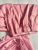 Roze velvet verduistrende Gordijnen - Set van Twee, 100 tot 150 cm, Ophalen of Verzenden, Zo goed als nieuw, 150 tot 200 cm