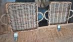 Riviera Maison 2 rattan stevige dienblaadjes met label, Huis en Inrichting, Woonaccessoires | Dienbladen, Ophalen of Verzenden