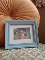 Brocant Prentje in Lijst Spelende Kinderen ** Mimosa **, Antiek en Kunst, Curiosa en Brocante, Ophalen of Verzenden