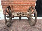 Wagen wielen / karrewiel / antiek / oude / houten wiel, Antiek en Kunst, Ophalen