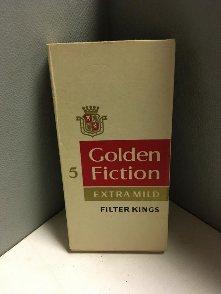 sigaretdoosje	Golden Fiction Extra Mild, 5 pack, wit, Verzamelen, Rookartikelen, Aanstekers en Luciferdoosjes, Nieuw, Tabaksdoos of Verpakking