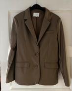 Yaya Taupe Fake Leather Blazer - Maat 40, Kleding | Dames, Maat 38/40 (M), Bruin, Ophalen of Verzenden, Zo goed als nieuw