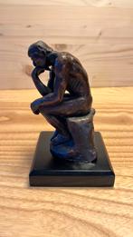 Bronzen beeldje de denker, Antiek en Kunst, Ophalen of Verzenden
