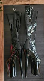 Pleaser Flamingo 2000 - US 11, Kleding | Dames, Schoenen, Hoge laarzen, Verzenden, Zwart, Nieuw