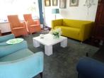 SALONTAFEL (WIT) ITALIAANS DESIGN (90X90 CM) IN NIEUWSTAAT, Overige materialen, Verzenden, 50 tot 100 cm, Zo goed als nieuw