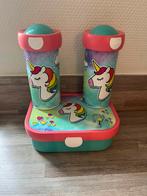 Mepal broodtrommel en 2 bekers unicorn eenhoorn, Ophalen of Verzenden, Gebruikt