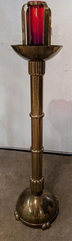 Antieke messing godslamp 145 cm hoog €285., Antiek en Kunst, Antiek | Religie, Ophalen