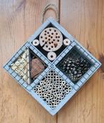 Insectenhotel, bijenhotel, ruitvorm, betonlook, grijsbruin., Ophalen of Verzenden, Nieuw
