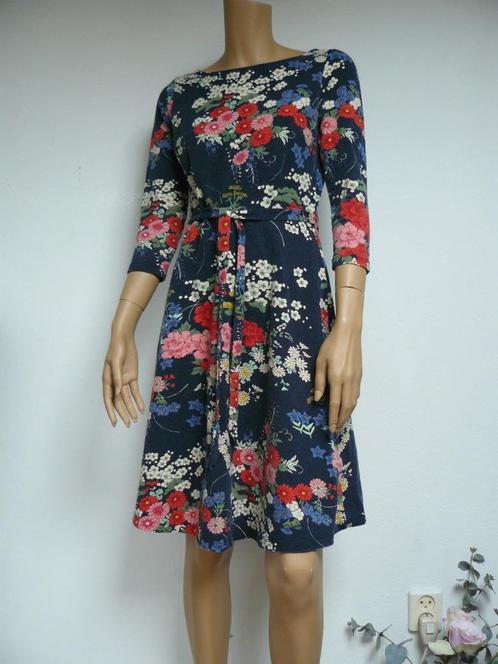 KING LOUIE jurk Betty Nabana blauw bloemen maat S, Kleding | Dames, Jurken, Gedragen, Maat 36 (S), Blauw, Knielengte, Ophalen of Verzenden