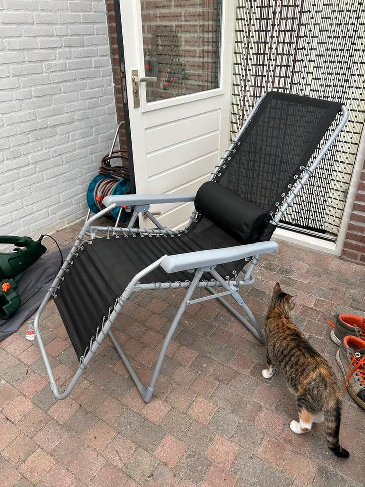 Relaxstoel / Ligstoel - Zo goed als nieuw, Tuin en Terras, Ligbedden, Zo goed als nieuw, Aluminium, Inklapbaar, Ophalen