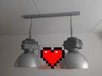Industriële Hanglamp, Huis en Inrichting, Lampen | Hanglampen, Ophalen, Gebruikt, Metaal, Minder dan 50 cm