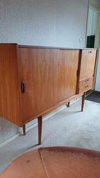 Teakhouten vintage Sitekast, jaren '50, Gebruikt, 150 tot 200 cm, Ophalen of Verzenden, 25 tot 50 cm